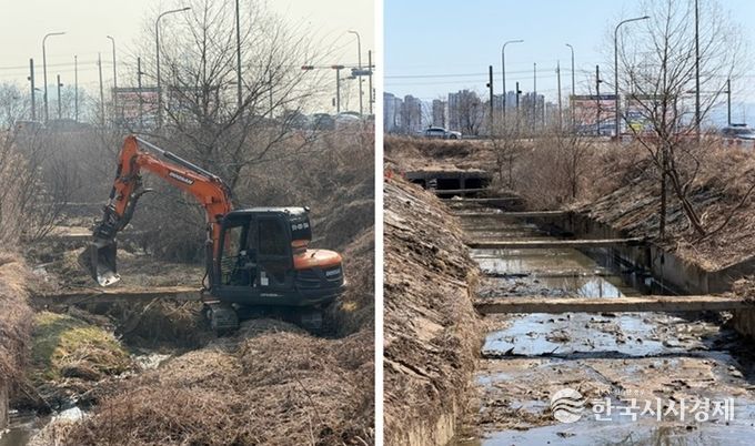 파주시 교하동, 배수로·세천 말끔히 정비