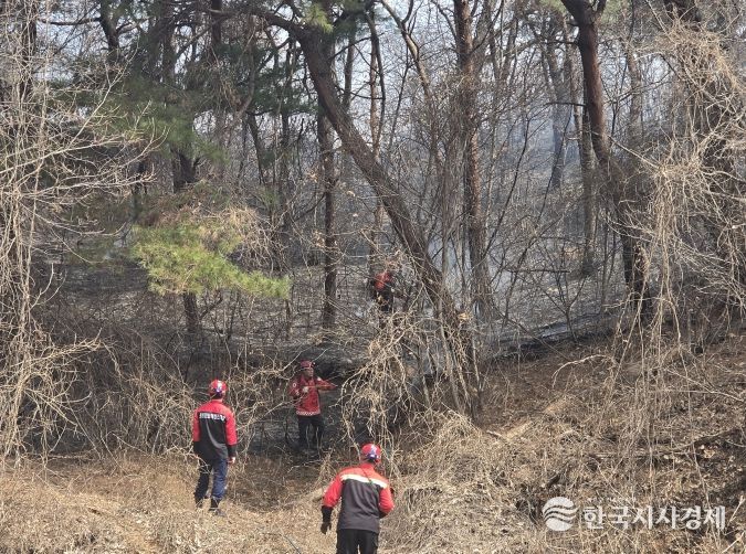 산불 진화 현장
