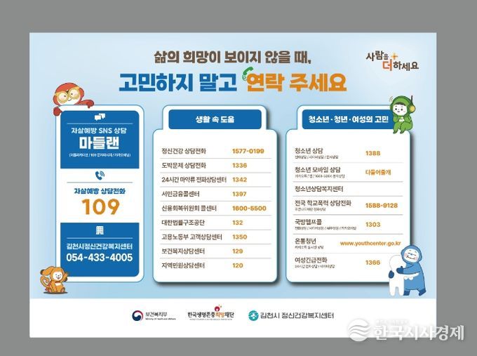 김천시, 봄철 자살 고위험시기 관리 강화 총력 대응