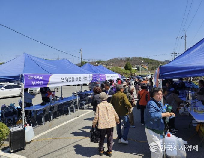 대술면 한마음 이동전문봉사의 날 행사 모습