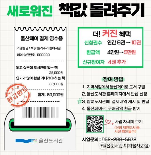 2026년「책값 돌려주기」사업 홍보물