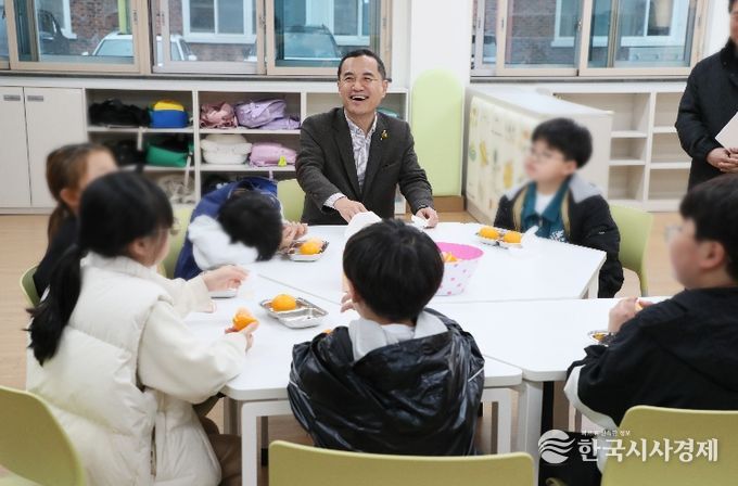 어린이 간식 지원사업 점검(김진태도지사-가산초등학교)