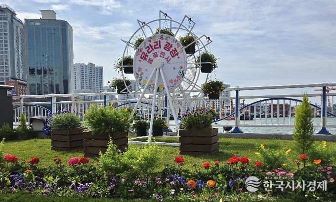 부산 중구, 유라리광장 봄꽃 전시 개최