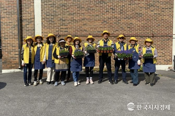 수원시 장안구 정자1동, 손바닥정원 조성 활동 전개